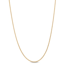 14K Solid Gold Wheat Chain - 18"