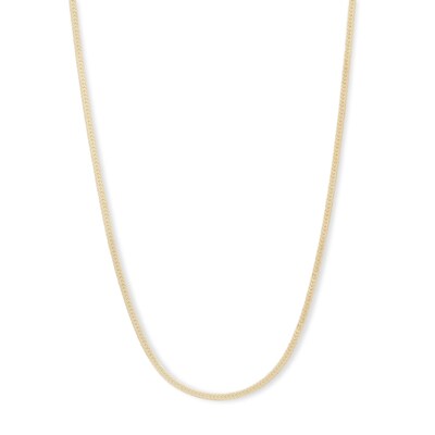 14K Solid Gold Herringbone Chain