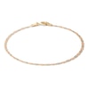 Thumbnail Image 1 of 14K Solid Gold Valentino Tri-Tone Chain Bracelet - 7"