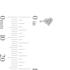 Thumbnail Image 2 of 14K Solid White Gold CZ Heart Nose Stud - 22G