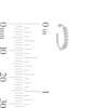 Thumbnail Image 2 of 14K Solid White Gold CZ Nose Hoop - 20G 5/16"