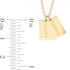 Thumbnail Image 2 of 14K Gold Plated Two Name Tags Curb Chain - 18"