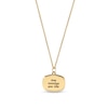 Thumbnail Image 1 of 14K Gold Plated Oblong Message Curb Chain - 18"