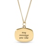 Thumbnail Image 2 of 14K Gold Plated Oblong Message Curb Chain - 18"