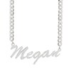 Thumbnail Image 1 of ​​​​​​​Sterling Silver Cursive Name Curb Chain - 18"