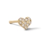 Thumbnail Image 1 of 14K Solid Gold CZ Heart Nose Stud - 20G