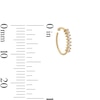 14K Solid Gold CZ Nose Hoop - 22G 5/16"