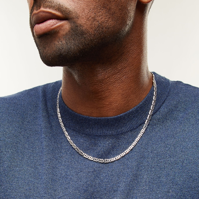 Main Image 2 of Sterling Silver Birdseye Chain Made in Italy - 20"