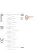 Thumbnail Image 3 of 14K Solid Gold CZ Three Piece Nose Stud Set - 20G 1/4"