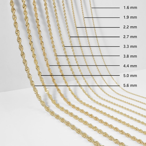 10K Semi-Solid Gold Twisted Curb Chain - 20"
