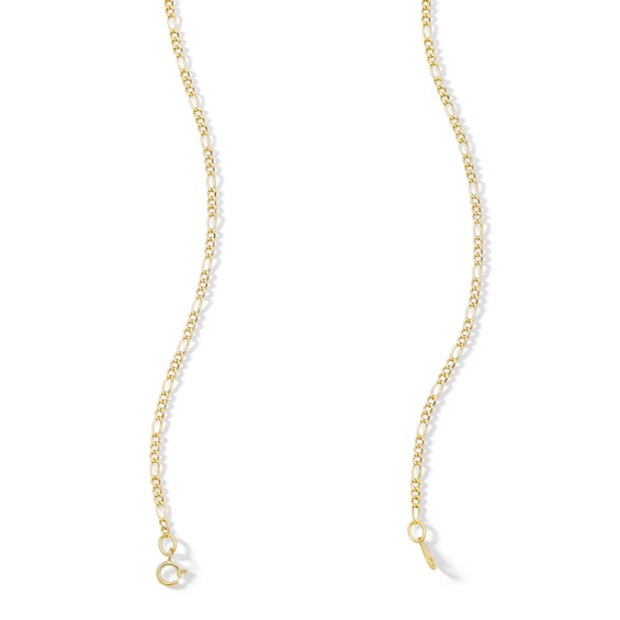 ​​​​​​​10K Hollow Gold Figaro Chain - 18"