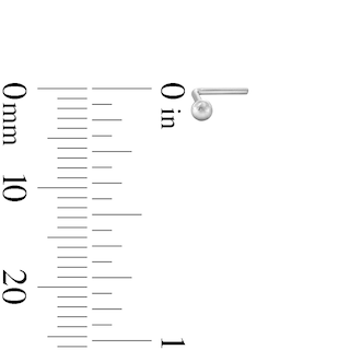 14K Semi-Solid, Hollow, and Solid White Gold CZ Three Nose Stud Set - 22G