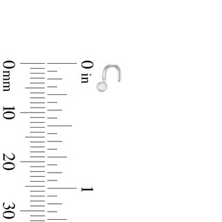 14K Semi-Solid, Hollow, and Solid White Gold CZ Nose Stud Set - 22G
