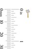 Thumbnail Image 2 of 14K Hollow and Semi-Solid Gold CZ Nose Stud Set - 20G