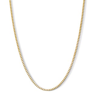10K Solid Gold 8 Sided Box Chain - 20"