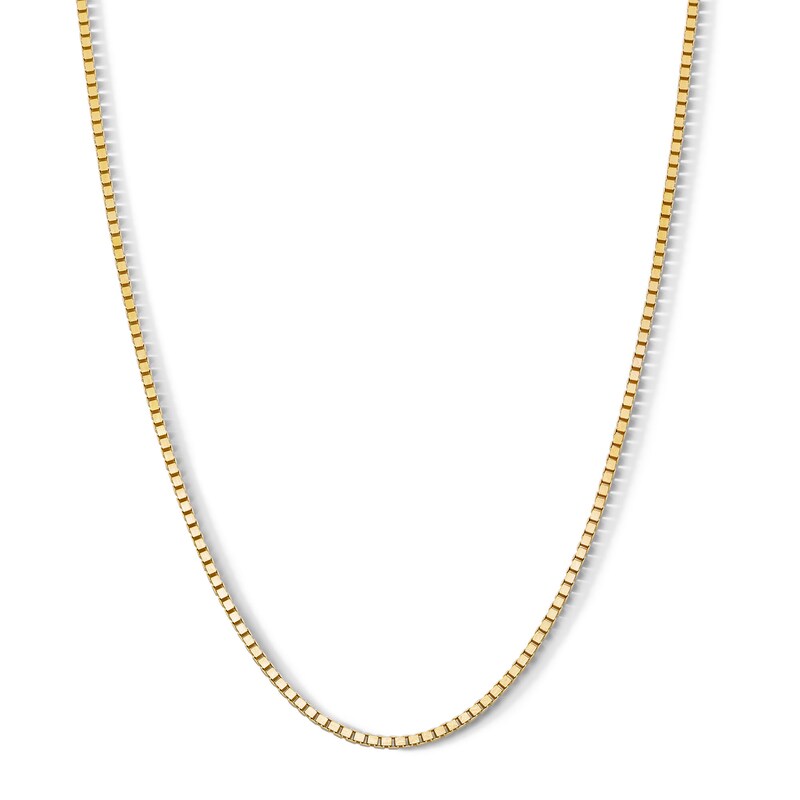 10K Solid Gold 8 Sided Box Chain - 20"