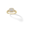 Thumbnail Image 1 of 10K Solid Gold 1/2 CT. T.W. Diamond Cushion Halo Ring