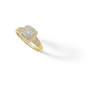 Thumbnail Image 2 of 10K Solid Gold 1/2 CT. T.W. Diamond Cushion Halo Ring