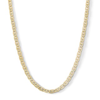 10K Hollow Gold Valentino Chain Made in Italy - 22"