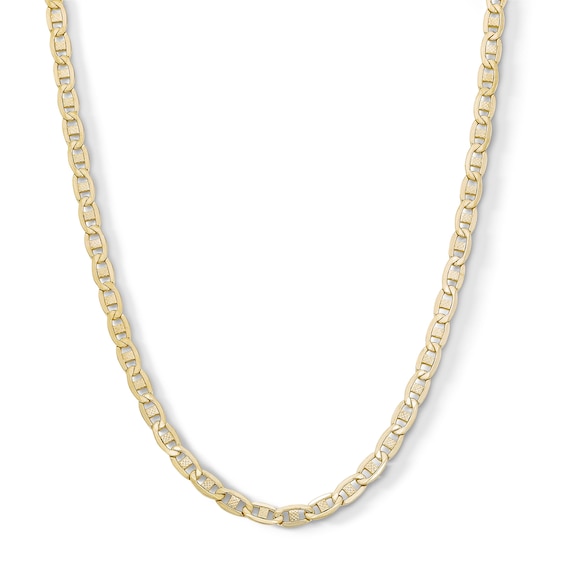 10K Hollow Gold Valentino Chain Made in Italy - 22"