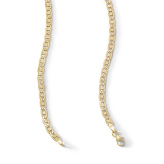 10K Hollow Gold Valentino Chain Made in Italy - 22"
