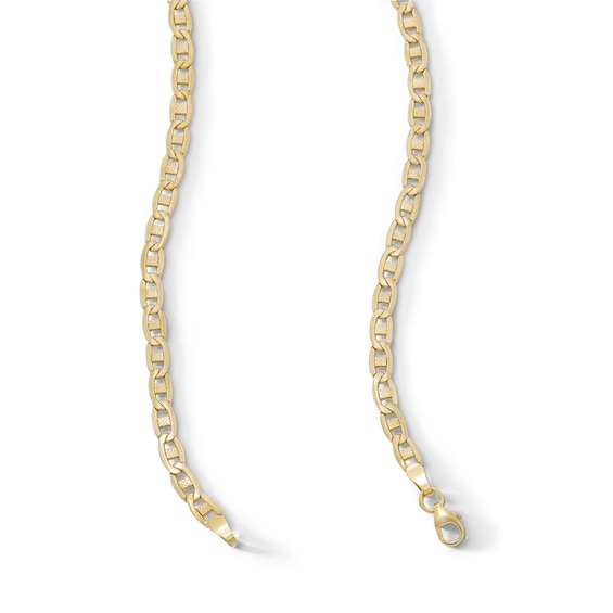 10K Hollow Gold Valentino Chain Made in Italy - 22"