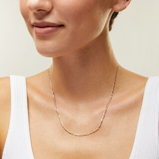 10K Solid Gold Figaro Chain