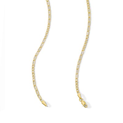 10K Solid Gold Figaro Chain