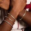 Thumbnail Image 3 of 10K Hollow Gold Prisma Link Chain Bracelet Made in Italy - 8.5"