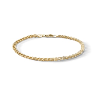 10K Solid Gold Phoenix Chain Bracelet Made in Italy - 7.5"