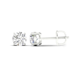 10K White Gold 2 CT. T.W. Lab-Grown Diamond Small Round Solitaire Studs