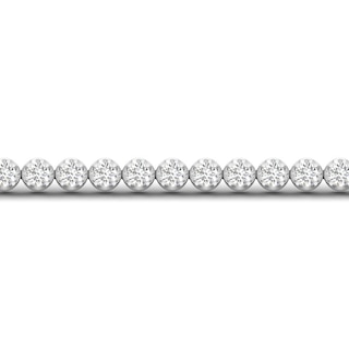 10K Solid White Gold CT. T.W. Lab-Grown Diamond Tennis Bracelet