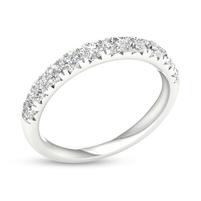 10K White Gold 1 CT. T.W. Lab-Grown Diamond Anniversary Band