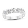 Thumbnail Image 1 of ​​​​​​​​​​​​​​10K Solid White Gold 1 CT. T.W. Lab-Grown Diamond Five Stone Ring