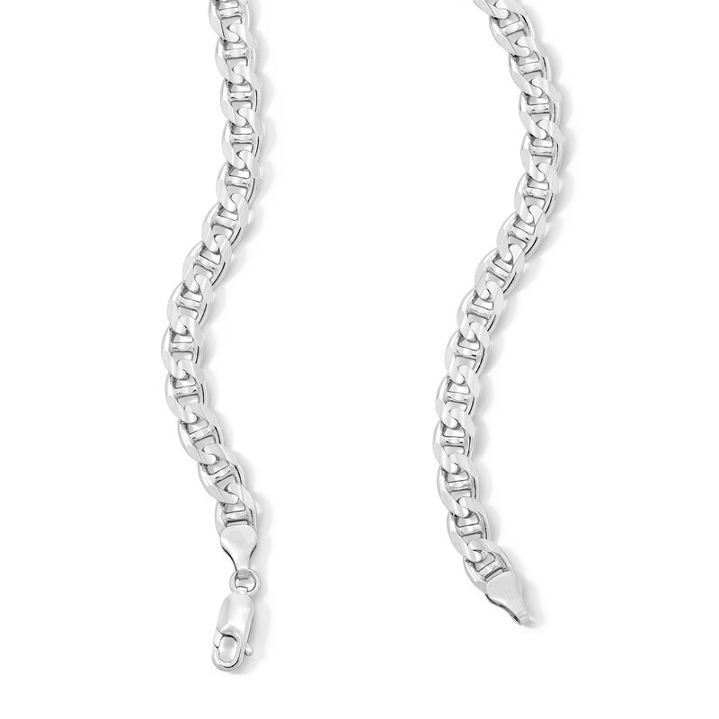 Sterling Silver Mariner Chain Made in Italy - 22"