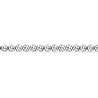 10K Solid White Gold 1 CT. T.W. Lab-Grown Diamond Tennis Bracelet - 7"