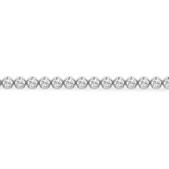 10K Solid White Gold 1 CT. T.W. Lab-Grown Diamond Tennis Bracelet - 7"