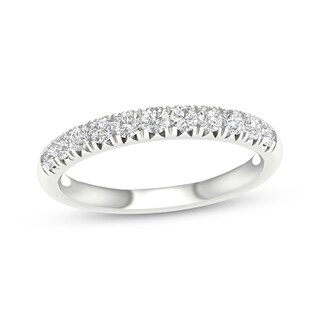 10K White Gold 1/2 CT. T.W. Lab-Grown Diamond Anniversary Band