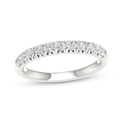 10K White Gold 1/2 CT. T.W. Lab-Grown Diamond Anniversary Band