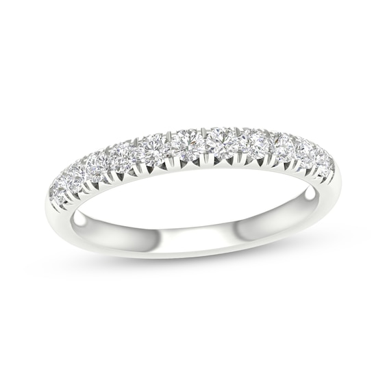 10K White Gold 1/2 CT. T.W. Lab-Grown Diamond Anniversary Band