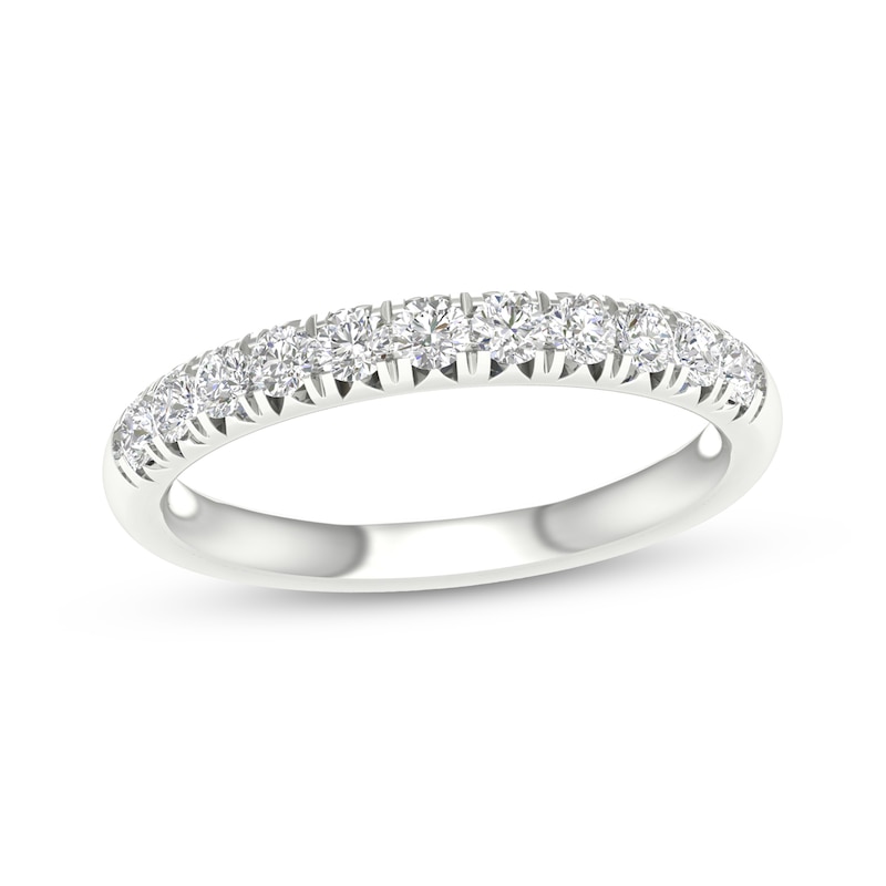Main Image 1 of 10K White Gold 1/2 CT. T.W. Lab-Grown Diamond Anniversary Band