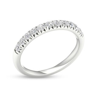 10K White Gold 1/2 CT. T.W. Lab-Grown Diamond Anniversary Band
