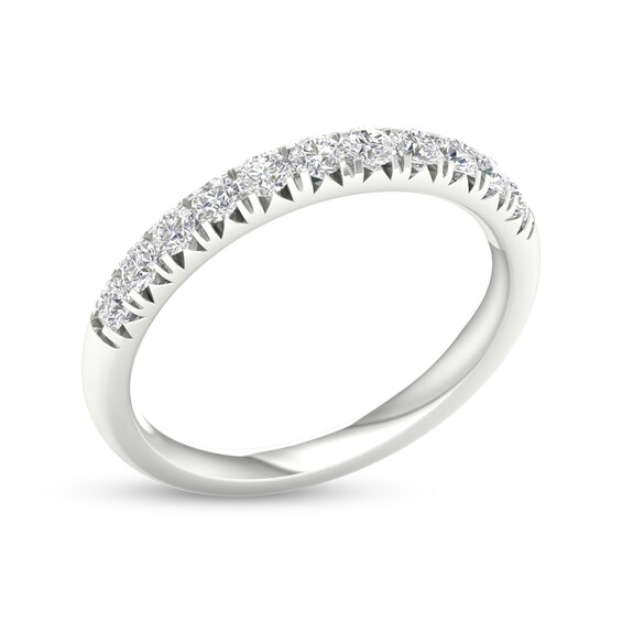 10K White Gold 1/2 CT. T.W. Lab-Grown Diamond Anniversary Band