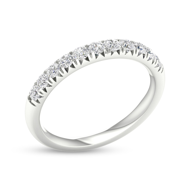 Main Image 2 of 10K White Gold 1/2 CT. T.W. Lab-Grown Diamond Anniversary Band