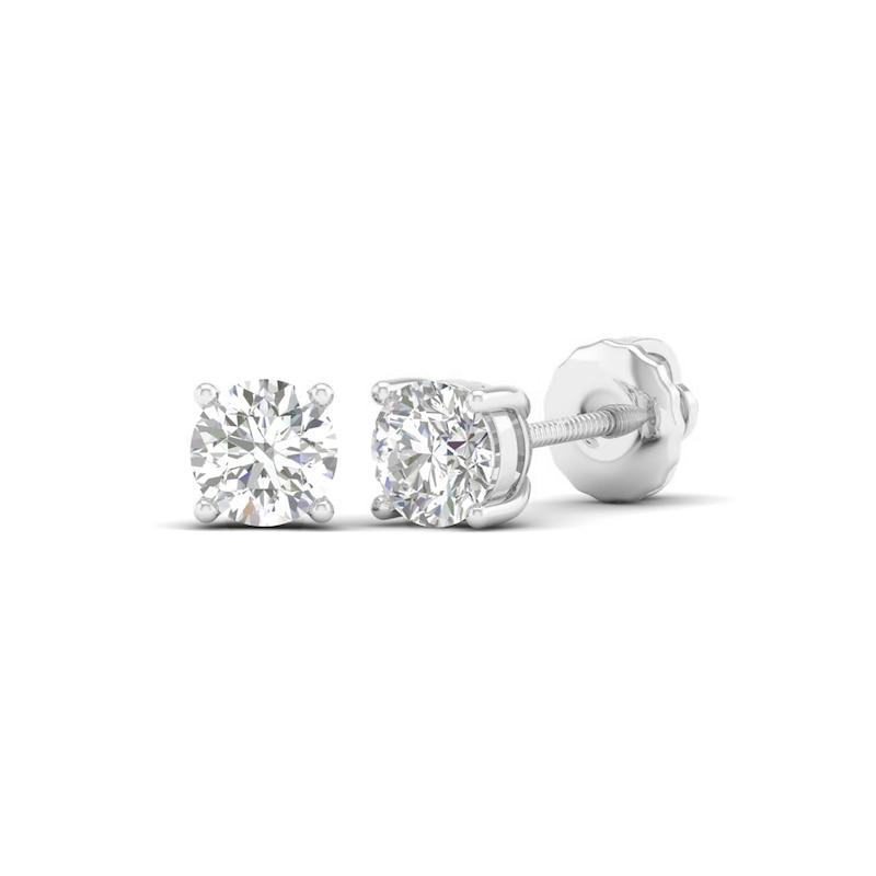 Main Image 1 of 10K Solid White Gold 3/4 CT. T.W. Lab-Grown Diamond Studs