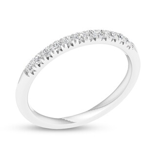 10K Solid White Gold 1/4 CT. T.W. Lab-Grown Diamond Anniversary Band