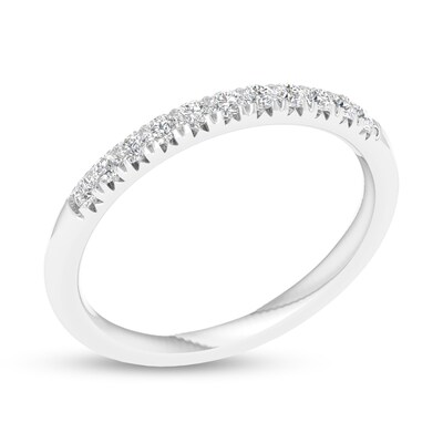 10K Solid White Gold 1/4 CT. T.W. Lab-Grown Diamond Anniversary Band