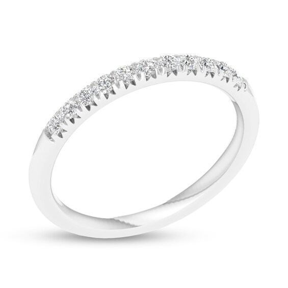 10K Solid White Gold 1/4 CT. T.W. Lab-Grown Diamond Anniversary Band