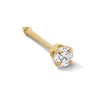 Thumbnail Image 1 of 14K Solid Gold 1/20 CT. T.W. Lab-Created Diamond Solitaire Piecing Stud