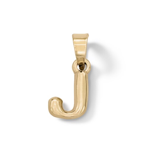 ​​​​​​​10K Hollow Gold J Necklace Charm